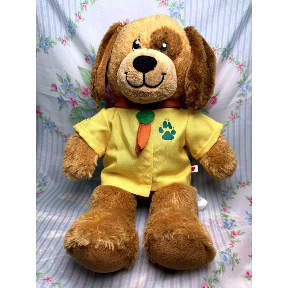 Build-A-Bear Brown Dog Plush Great Wolf Lodge Shirt 14"
